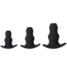 润裕塞自wei慰器成人性用品硅胶肛塞后庭塞男女用中空心肛塞 中空肛塞大号L