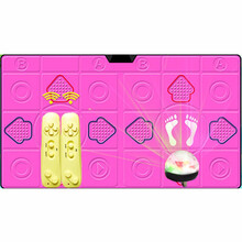 跳舞毯电脑男女家用单双人电视两用健身运动无线体感跑步机 (抗冻版)欢66H(旗舰版)PU红16G读卡器+无