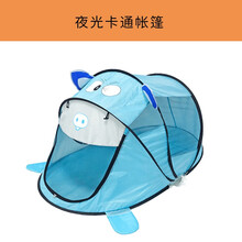 洛克休闲儿童帐篷室内外游戏屋玩具游戏屋公主宝宝过家家女孩折叠大房子海洋球池 夜光卡通帐篷