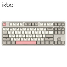 ikbc复古机械键盘蓝牙无线2.4g游戏樱桃cherry87轴电脑外设笔记本数字电竞办公有线usb W200工业灰无线2.4G87键 青轴