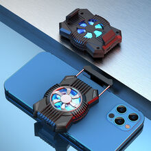 简之手机散热器降温神器风冷充电电池静音吃鸡通用安卓小米苹果华为 【黑银】P12二档风冷背夹充电款 标配+充电线(送指套)