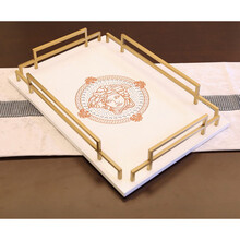 【品质好物】咖啡杯套装欧式小英式下午茶具摆件咖啡杯碟子组合托盘礼盒装 白色托盘(不含咖啡具) 1件