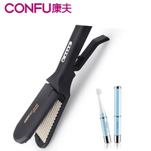 康夫（Kangfu）卷发棒卷直两用迷你不伤发内扣直发器拉直板夹板防烫发空气刘海大卷蛋卷KF-480 标配+电动牙刷