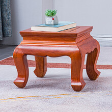宗木府红木家具缅甸花梨（学名：大果紫檀）方凳四方凳客厅换鞋凳实木小板凳茶几凳脚踏凳矮凳 方凳：长30*宽30*高28cm