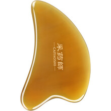 采药师 CAIYAOSHI 刮痧板天然牛角面部脸部刮痧按摩拔筋棒全身通用颈部美容女刮痧仪器 海豚片薄款0.6cm