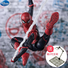PS4游戏漫威蜘蛛侠手办模型SHF复仇者联盟彼得摆件人偶玩具礼物 英雄远征蜘蛛侠 L