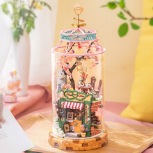 Rolife若来3d立体拼装房子模型diy玻璃小屋拼图手工制作积木拼装玩具创意女孩生日礼物 邂逅仙林