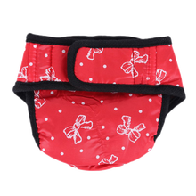 盼我（PANDADA）狗狗生理裤 姨妈裤金毛萨摩耶拉布拉多哈士奇加大码 遛狗宠物用品易清洗宠物内裤 红色蝴蝶结图案 XL码腰围60-70cm（建议40-68斤）