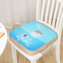宝宝餐椅坐垫儿童增高垫小学生便携式家用饭桌吃饭椅子加高座椅垫 海洋之旅(薄5cm)高密度海绵