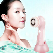 欧曼丽莎 充电式电动洗脸仪洁面仪洗脸神器毛孔清洁器卸妆 粉色