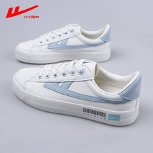 回力女鞋2021年夏季透气帆布鞋女学生ulzzang板鞋ins潮流百搭小白鞋 白蓝 36