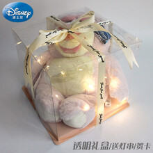 迪士尼(Disney)樱花粉草莓熊毛绒公仔玩偶玩具总动员幼儿童安抚抱抱熊安抚公仔送老婆女朋友生日礼物 【粉红草莓熊】 【正版授权】实测总高度