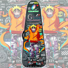 定制个性电吉他包男女生加厚防震摇滚涂鸦电吉他琴包双肩背包琴套袋 电吉他包鸣人