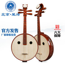 （JINGXUAN)星海 中阮乐器特氏古夷苏木材质钢品花开富贵演奏级飞天中阮8513T