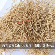 三七根云南文山三七根须根煲汤代打三七粉云南 特级三七根须100克