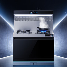 火星人 marssenger X8集成灶侧吸下排抽油烟机燃气灶蒸箱一体灶不锈钢天然气