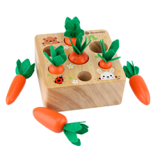 早教启智动手锻炼宝宝拔萝卜水果切切乐玩具儿童益智力拼插胡萝卜游戏3-4-5-6周岁女孩男孩生日礼物 拔萝卜
