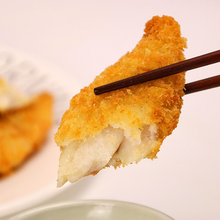 鳕鱼条深海鳕鱼排肉质肥美富西餐半成品裹粉油炸香炸酥脆 两盒(20枚)620克加番茄酱