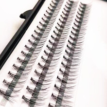 假睫毛单簇嫁接睫毛 10根0.10热熔朵毛 嫁接假睫毛 单簇种植睫毛 10根 11mm