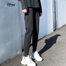 迪士尼DIXXLNEY孕妇裤子春夏外穿长裤时尚潮妈大码休闲运动打底裤薄款冬季装 黑色-春秋款 M