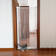 猫咪隔离门免打孔宠物挡拦防猫咪狗狗门栏围栏栅栏隔离栏猫护栏防跳室内笼子狗栏栅 高度150厘米 门宽80厘米以内，下单备注门宽