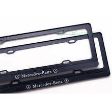 新交规 奔驰车牌边框ACES级GLCGLE GLBA180 C200LE260LAMG牌照架 无标款(备注颜色)