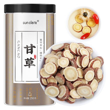 SUN CLARA 甘草250g/瓶 精选甘肃甘草圆片切片干花草养生茶