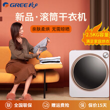 格力（GREE）滚筒烘干机/家用干衣机母婴衣物除菌大容量旋钮定时不伤衣物GTDV25-N01Aa3 GTDV25-N01Aa3
