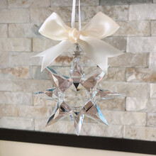 新品施华洛世奇汽车挂饰2021年水晶彩色雪花日车载挂件饰品 125周年雪花 礼盒装  10