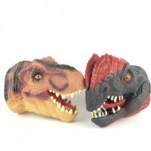 【七夕礼物】儿童网红大号恐龙手偶玩具软胶男孩霸王龙3-6岁以上小孩生日礼物 霸王龙+双冠龙(赠兵人+恐龙模型)