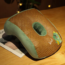 达克鸭午睡枕办公室午睡神器学生趴趴枕头午休趴睡教室睡觉抱枕夏透气 恐龙午睡枕 30X25X10cm