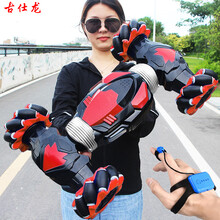 古仕龙四驱越野车遥控车儿童手势感应特技扭变车男孩充电动抖音玩具遥控汽车 【特技手感控制+手柄遥控器】单电池红