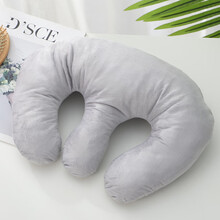 梦卡琳美容床枕头按摩床洞脸垫按摩床头洞趴枕u型美容院用品美容枕 浅灰 胸枕