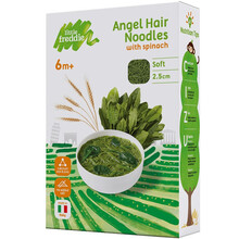 【自营8仓直发】小皮(LittleFreddie)细软面条宝宝辅食意大利原装进口无添加盐碎碎面 菠菜细软面【6月+】