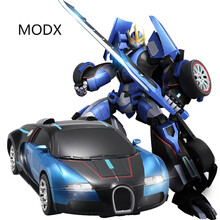 佳奇（） 机变英盟之叱风云 仿真内饰动感音效 充电声控一键变形 叱风云 布加迪蓝 JQ6601 1