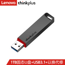 联想（thinkplus）移动固态高速传输U盘 金属商务U盘 闪存优盘 USB3.1手机平板电脑通用 TU100 Pro 【1T】