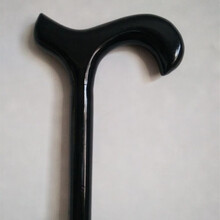 实木拐杖老人拐棍老人手杖老年人木制拐棍滑登山杖手杖 弯把黑色