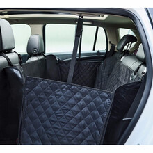 卡斯兰 宠物车垫狗狗后排车载垫子 宠物用品汽车后排双座猫咪狗狗车载垫牛津布防水耐脏车载狗垫保护座垫 加厚版【黑色】