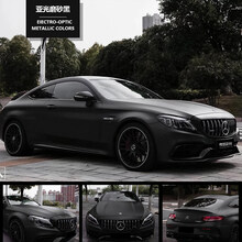 改色膜 全车贴 黑武士汽车哑光陶瓷钢琴黑膜电光黑亚光磨砂黑 亚光磨砂黑【1米*1.52米】