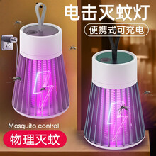 蓝致 电击式灭蚊灯户外驱蚊神器孕妇婴儿静音家用抓蚊灯诱杀蚊虫驱蚊灯 插电款-灰色【紫光波诱蚊+电击灭蚊】