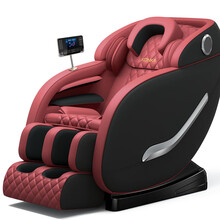 康佳按摩椅家用全身太空豪华舱自动多功能小型电动新款按摩沙发椅 黑红 【高配】坐垫气囊、揉捏  手控支架 足底揉捏 小腿