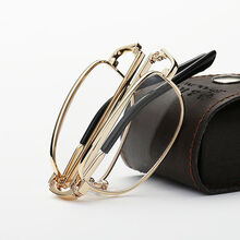 天然水晶石头老花镜高清中老年人老花眼镜男女防辐射抗疲劳 高贵金（升级水晶镜片） 200度（推荐55-59岁）