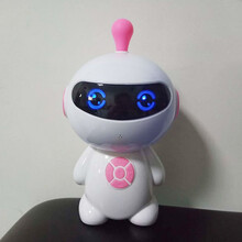 宝宝儿童智能机器人小谷陪伴多功能wifi语音对话早教学习玩具 粉色不带头灯