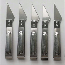 新款鸡肠鸡鸭通肠刀特惠鹅肠家禽通肠器剖鸭肠剪刀刀片猪开肠 双用毛夹8把-Q42