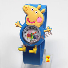 儿童小礼品手表拍拍表卡通儿童玩具手表男女孩电子表幼儿手表 乔治