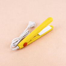 迷你电夹板女拉直发直卷两用直板夹刘海卷发棒迷小型懒人神器熨板 鸡仔黄 【套餐二】2个卷发筒