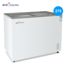 穗凌（SUILING）卧式冰柜商用大容量展示柜单温冷冻冷藏速冻雪糕柜便利店超市冰箱透明玻璃门商用冷柜 WD4-275K 单温冷冻冷藏