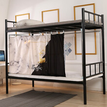 富俪姿宿舍单床帘下铺上铺遮光帘布子 奔鹿 单床帘【长1.9高0.8米】多买自动优惠