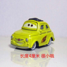 赛车汽车总动员3合金车模型蓝天博士韩大夫杰克逊酷姐儿童玩具车 柠檬黄 卡布