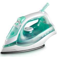 手持电熨斗家用蒸汽熨斗迷你挂烫机小型电烫斗便携式熨烫机 果绿色特氟龙底板